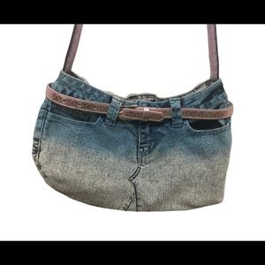 One of a kind denim purse